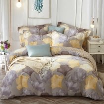 Leaf Pattern Vintage Shabby Chic Old World Full, Queen Size Bedding Sets