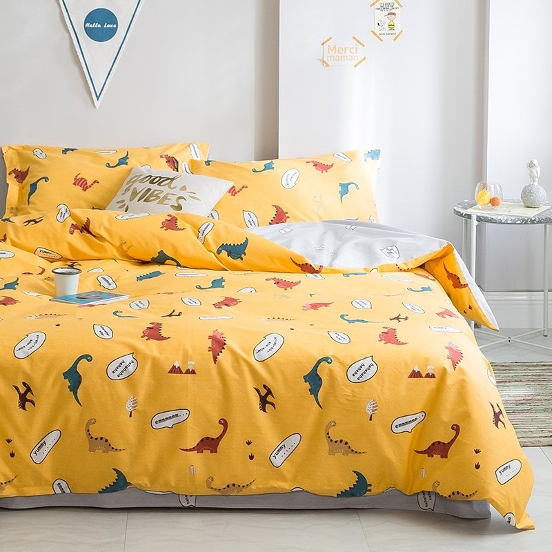 Kids And Teens Dinosaur Cartoon Animal Twin Full Queen Size Bedding Sets Hipsterbedding Com