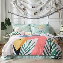 Cute Girls Flamingo Tropical Animal Elegant Full, Queen Size Bedding Sets