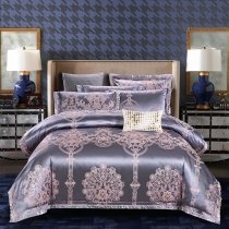 Medieval Native American Jacquard Satin Full, Queen Size Bedding Sets