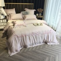 Vogue Pale Pink Indian Pattern Victorian Style Elegant Noble Excellence Full, Queen Size Bedding Sets