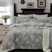 Khaki Brown Beige and Blue Rustic Western Style Paisley and Floral Print French Country Vintage Shabby Chic Full, Queen Size Bedding Sets