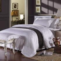 Trendy White Elegant Romantic Wedding Twin, Full, Queen Size Bedding Sets