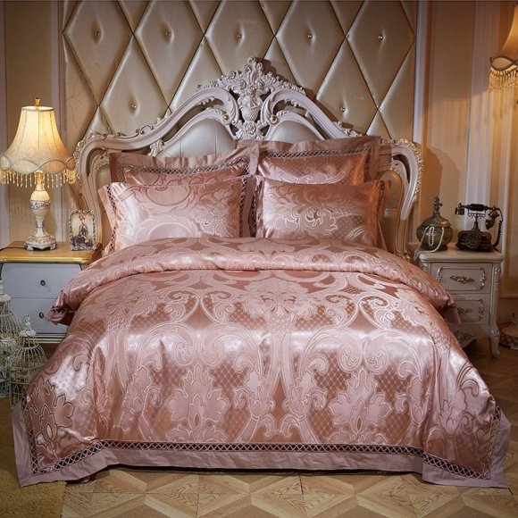 Redwood Brown Indian Pattern Moroccan Style Luxury Royal Style Full, Queen Size Bedding Sets