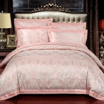 Southwestern Style Pale Pink and Light Gray Indian Pattern Modern Bohemian Chic Full, Queen Size Bedding Sets