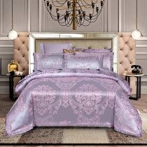 Vintage Fancy Indian Pattern Glitter Jacquard Full, Queen Size Bedding Sets