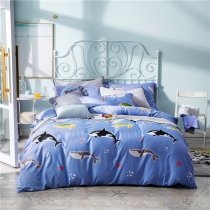 Dolphin Print Ocean Themed Full, Queen Size Bedding Sets