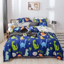 Cute Dinosaur Print Jungle Animal Kids Children Twin, Full Size Bedding Sets