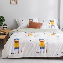 Hipster Fishing Funny Soft Kids Children Twin, Full, Queen Size Bedding Sets