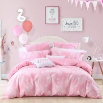 Trendy Blush Pink and White Polka Dot Print Cute Girly Style Simply Modern Chic Twin, Full, Queen Size Bedding Sets