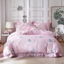 Bunny and Dog Print Cute Style Full, Queen Size Bedding Sets