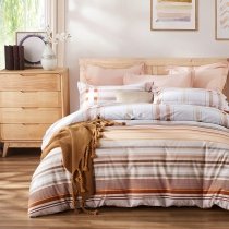 Contemporary Pinstripe Unique Style Simply Soft Full, Queen Size Bedding Sets