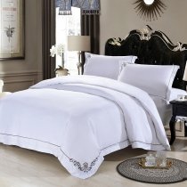 Solid White and Black Plain Colored Luxury Hotel Style 100% Egyptian Cotton Twin, Full, Queen Size Bedding Sets