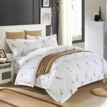 Romantic Style Fancy Feather Print Twin, Full, Queen Size Bedding Sets