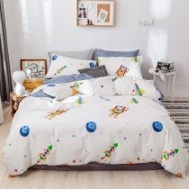 Astronaut and Rocket Print Space Dream Adventure Twin, Full Size Bedding Sets