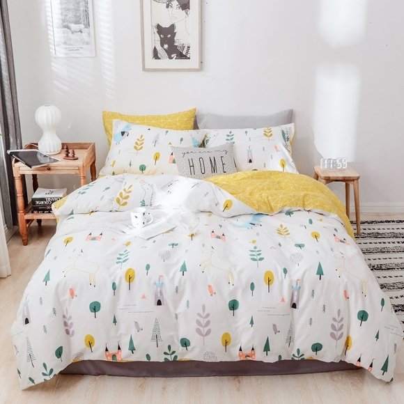 Hipster Tree Print Country Chic Cute and Simply Twin, Full Size Bedding Sets
