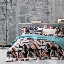 Industrial Style Abstract Geometric Pattern Full, Queen Size Bedding Sets