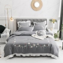 Vintage Ruffled and Floral Full, Queen Size Bedding Sets for Adult